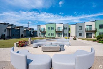 Outdoor lounge space